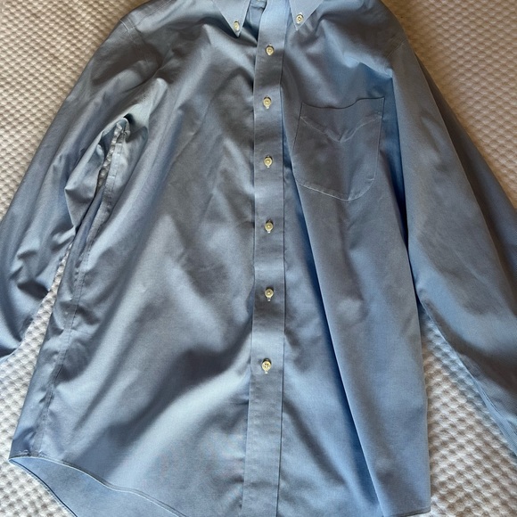 Brooks Brothers Extra Slim Fit Blue Dress Shirt 15.5-33 - Picture 4 of 4